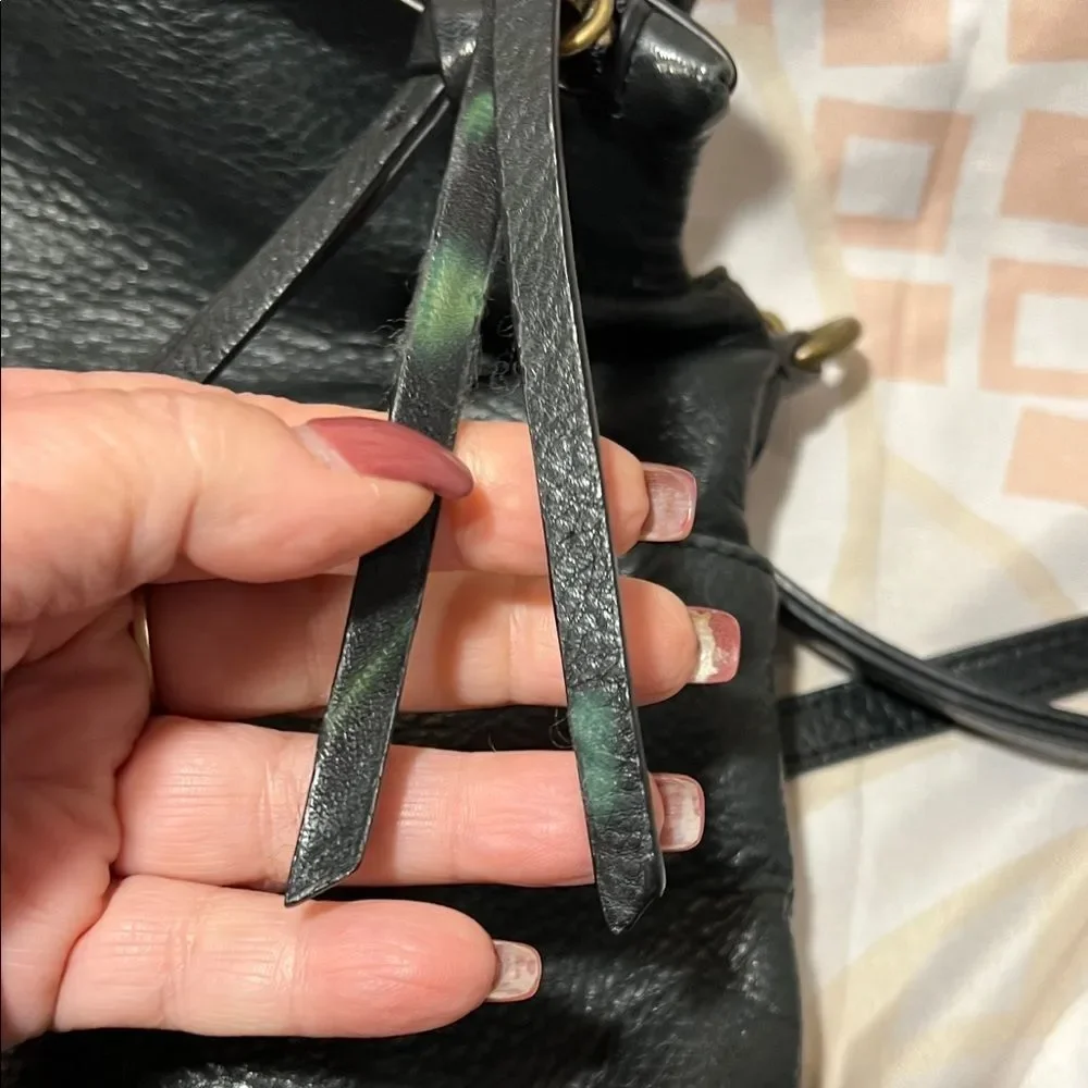 Margot  Flap Over Green Crossbody Leather  Bag